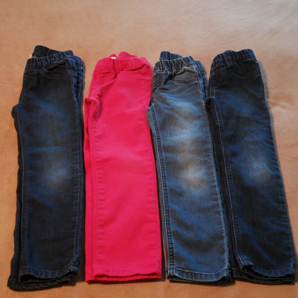 5 - Size 4T Crazy 8 Girls Jean Bundle